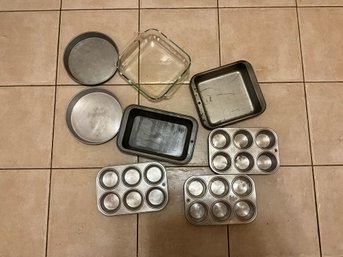 Assorted Baking Pans, Muffin, Pancake Pans, Loaf Pan