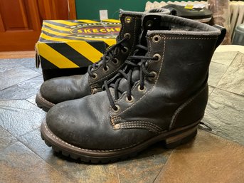 Ladies Sketchers Size 9 Oil Resistant Work Boots In Box