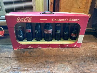 Coca-Cola Collectors Edition Glass Bottles 7 Pieces -never Opened.