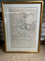 17x23 Inch SALVADOR DALI SIGNED DON QUIXOTE EA Print