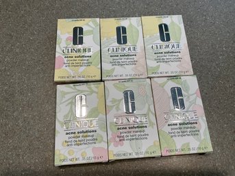 6 X New Clinique Acne Solutions Powder Make Up Color - Vanilla