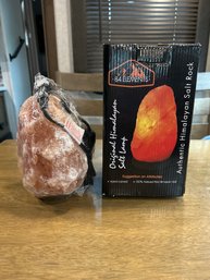 Brand New Original Himalayan Salt Lamp. Hand Carved 100 Percent Natural Pink Himayan Salt Very Soothing Light