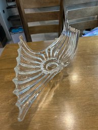 Beautiful Mid Modern Blown Glass Centerpiece  27 Inches Long 14 Inches Wide And 8 Inches High Stunning