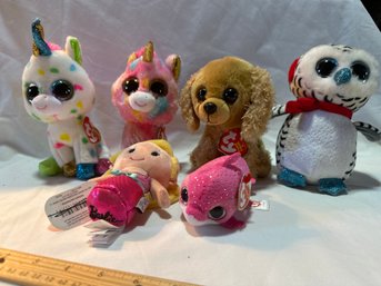 Lot Of Original TY Beanie Baby, Beanie Boos, Itty Bitty Barbie  And Teenie Ty