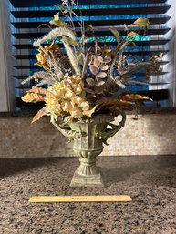 Faux Flowers In Urn Style 10 In Vase