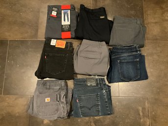 Lot Of Mens Pants And Jeans Size Waist 34 And 36 Length 29 And 30