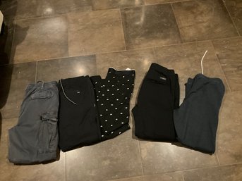 Lot Of Mens Size, Large Pants, And One Size Medium Pants