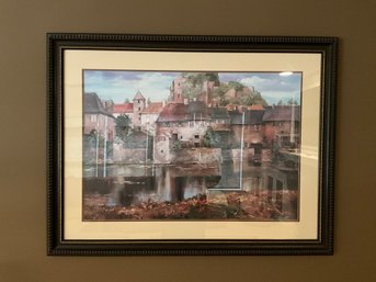 Custom Framed LA SEYNE-SUR-MER By ROGER DUVALL LANDSCAPE CANVAS