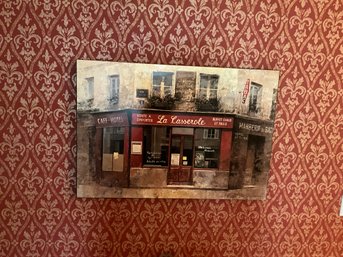 Paris Forgotten Cafe Chui Tak Hak Storefronts  Wood Wall Art