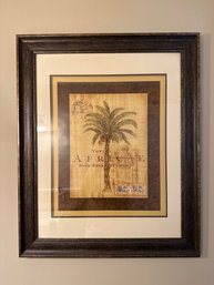 27x33 Inch Framed Palm Tree Wall Art