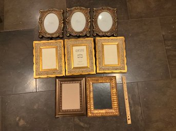 Pnice Lot Of Ornate Gold Tone Picture Frames Photo Frames