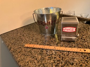 Hersheys Tin And Coca-Cola Toothpick Dispenser