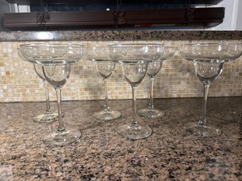 Lot 6 Libbey Vina 13 Oz Margarita Glasses