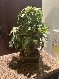 Bonsai Tree Faux Greenery In Pot