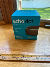 New In Box Amazon Echo Dot Smart Speaker - Charcoal