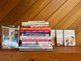 Great Lot Of Cooking Cookbooks Plus DVDS, Baking Every Day Gourmet Bobby Flay, Southern Living See All Photos