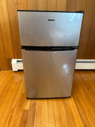 Galanz 3.1 Cu Ft Two Door Mini Fridge With Freezer, Stainless, Works Great