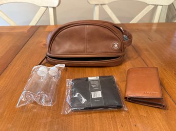 New Original Penguin Travel Kit Bag With Bottles Plus Dockers Mens Wallet And Cruise Club Mens Wallet