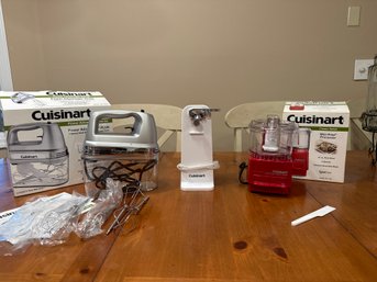 Cuisine Art Small Appliance Lot Power Advantage Plus Handmixer Can Opener And Mini Prep Processor All Work