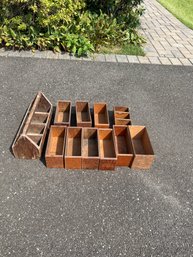 Vintage Old Tool Box And Hand Made Wooden Boxes Great For Nails Screws Or Just About Anything