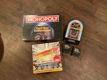 Lot Of New Sealed Vintage Board Games Cards Against Humanity, Supermarket Sweep, Curb Your Enthusiasm, Mono