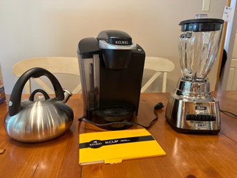 Oster Blender With 6-Cup Glass Jar, Keurig K-cup And Calphalon Tea Pot All Work Great