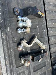 Assorted Trailer Ball And Inserts All In Great Condition Great For Any Truck Or Landscaper