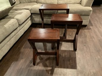 Set Of Three Pier One Imports Nesting Tables