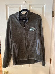 Size M Jets Officially Licensed NFL Sweater Fleece FullZip Jacket