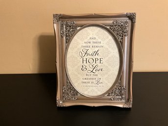 Faith, Hope And Love Framed Home, Decor, Or Picture Frame Or Wall Art