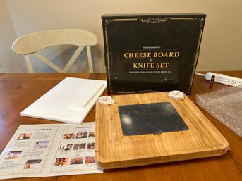 New In Box Easoger Large Charcuterie Board With 2 Drawers Bamboo Cheese Board With Knife Set