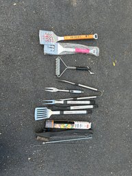 Lot Of Barbecue Tools Met T-Mobile Brinkman Grill And Bake Mat And More See Photos