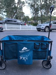 Ozark Trail All-Terrain Folding Wagon With Oversized Wheels, Blue