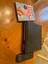 Curtis Portable DVD Player Black Works Great Plus Unopened Barbie DVD