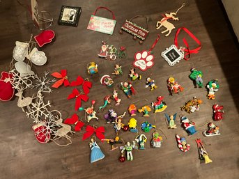 Great Lot Of Christmas Ornaments Many Disney