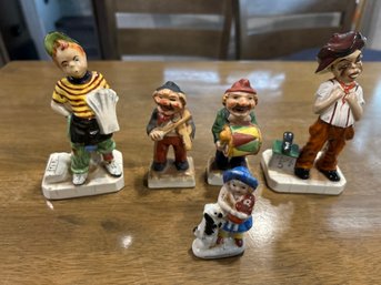 Lot Of 5 Occupied In Japan Figurines  Nice For A Collector