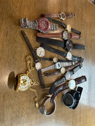 Lot Of Mixed Men And Women Watches Most Need Batteries All Different Brands