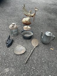 Lot Of Vintage Home Or Garden Pieces Great Decore