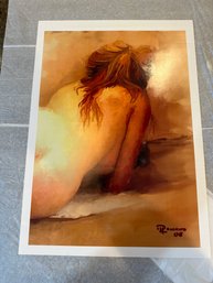 Marcello Romeiro Print Nude Back 13x17