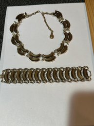 Vintage Coro Pegasus Necklace And Bracelet