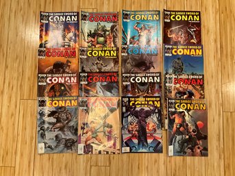Lot Of 16 The Savage Sword Of Conan Comic Books Magazine Size
