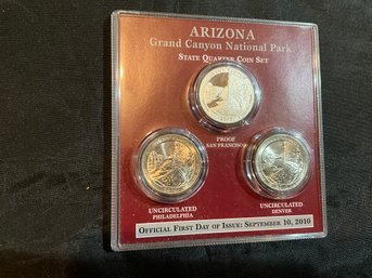 Arizona Grand Canyon, National Park State Quarter Coin Set 2010