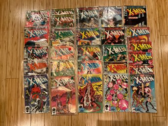 Lot Of 27 Marvel Comics X-men Comic Books Large Run Nice Lot
