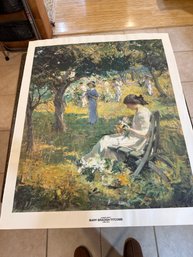 Garden Party Poster Print By Mary Bradish Titcomb On Canvas 28x34