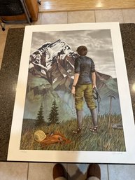 Tom Wood, 'The Next Climb' Limited Edition Lithograph, Numbered And Hand Signed
