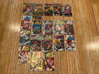 Lot Of 19 Comic Books Marvel Comics Red Sonja Great Lot Issue 1