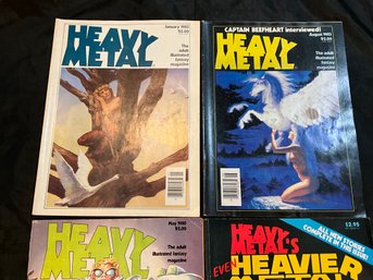 Lot Of 4 Vintage Heavy Metal Magazines