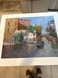 The Gondolier By Ming Feng Signed And Numbered 33/350 24x30
