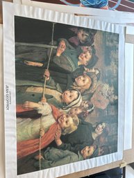 The Children HENRI-JULES-JEAN GEOFFROY Les Enfants Print On Canvas 32x26