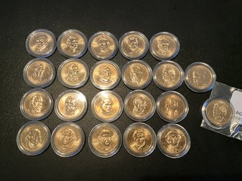 Lot Of 22 Uncirculated Presidential Dollar US Coins
